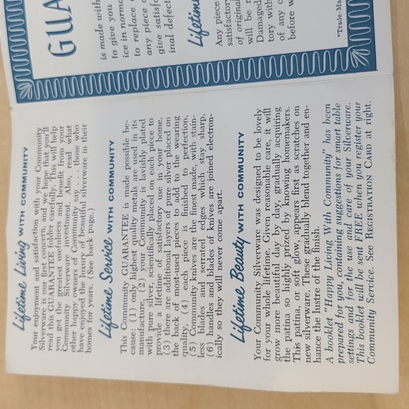 *Oneida Community Ballard Pattern SILVERPLATE 1953 by Community Service Set - Picture 4 of 7